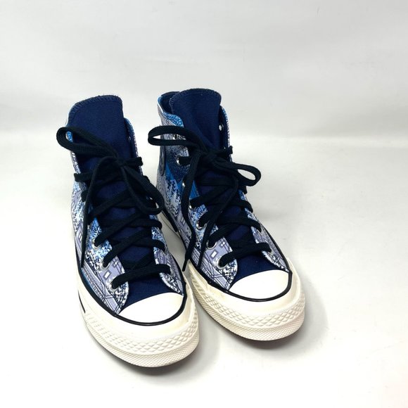 💖MEGA SALE💖Converse Chuck 70 Holiday Midnight Navy Egret Black Women  172135C - Picture 3 of 11
